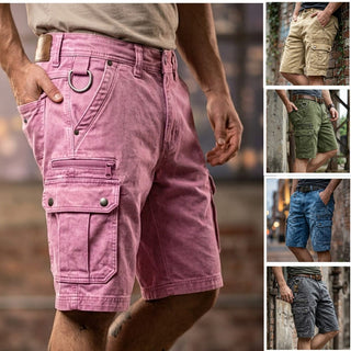 Pieter | Funktionale Denim Cargo Shorts