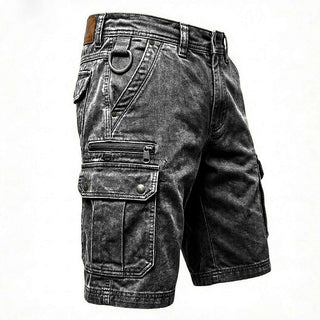 Pieter | Funktionale Denim Cargo Shorts