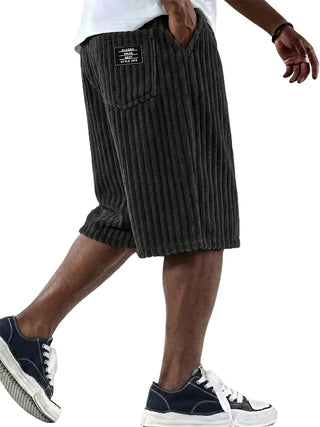 Nael Berlin | Cord-Shorts mit Stickdetail