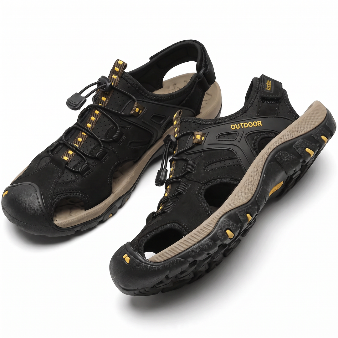 AirTrek — Hybrid-Sportsandalen mit Zehenschutz