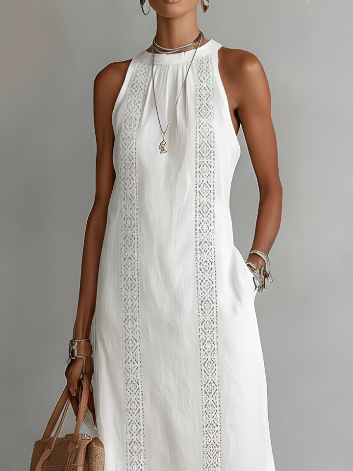 Jimena |  Signature Leinen Midi-Kleid
