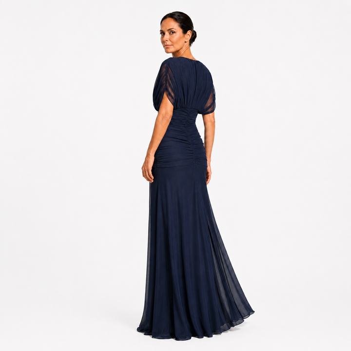 Avery | Elegantes blaues Kleid
