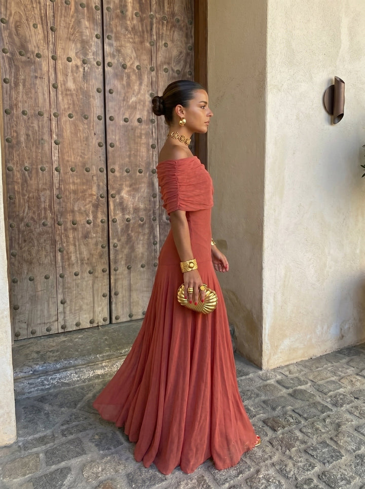 Toledo | Feminines Kleid aus Leinen-Seide