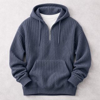 Bradford – Cord-Hoodie mit Knopfleiste