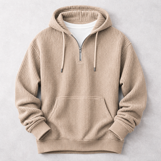 Bradford – Cord-Hoodie mit Knopfleiste