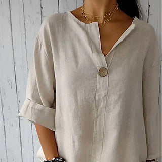 Denzel | Vielseitige Knopf Bluse