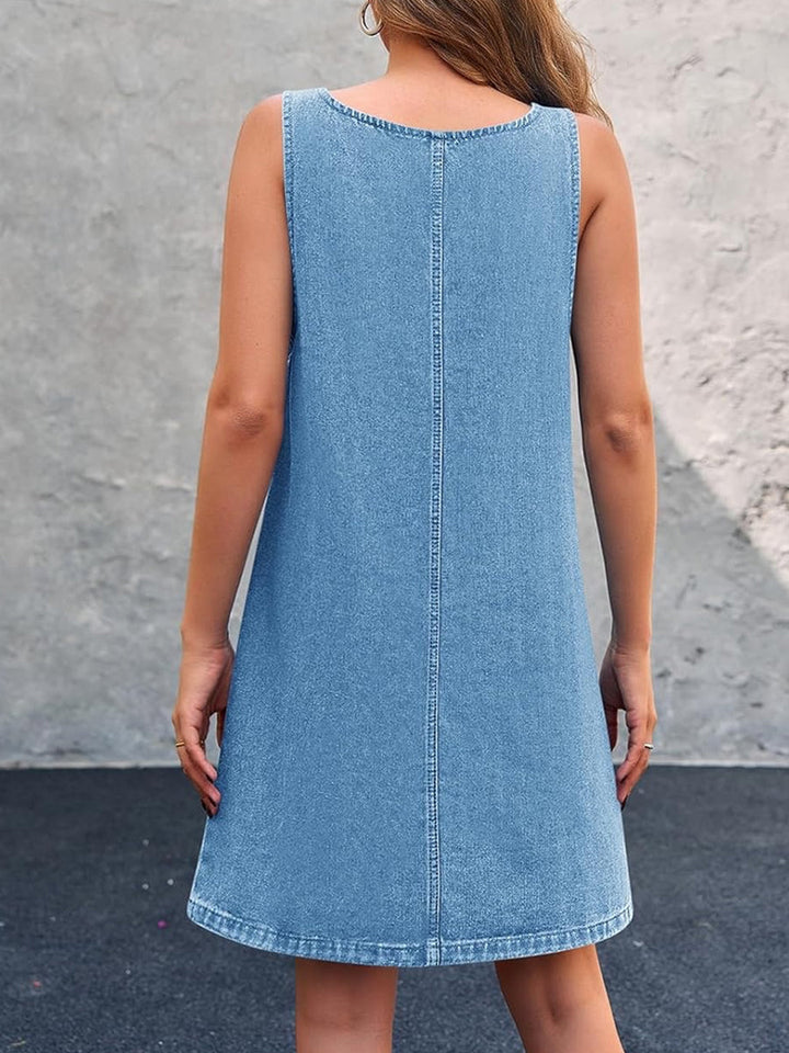 Lisa | Lässiges Jeans-Trägerkleid