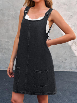 Lisa | Lässiges Jeans-Trägerkleid