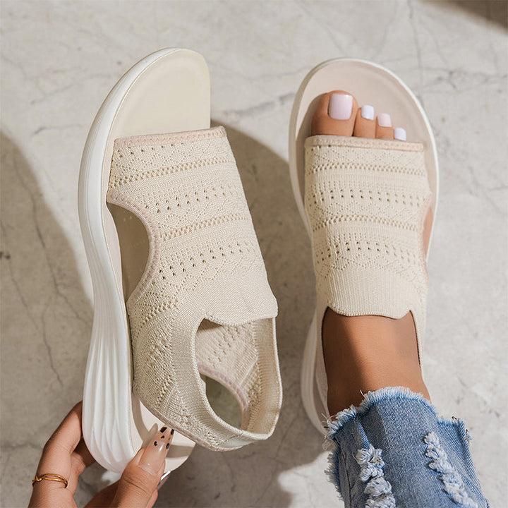 NAEL BERLIN | Anne™ Plateausandalen aus atmungsaktivem Material
