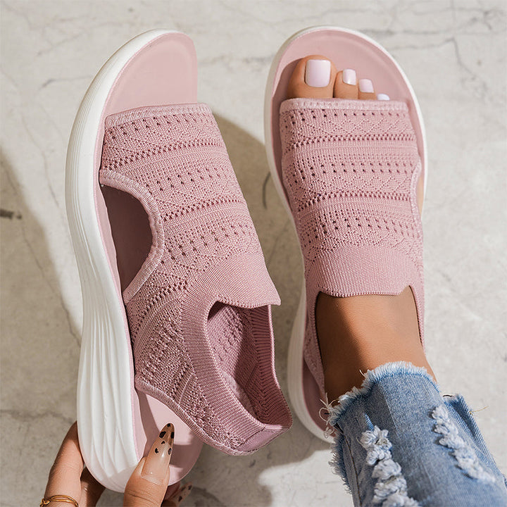 NAEL BERLIN | Anne™ Plateausandalen aus atmungsaktivem Material