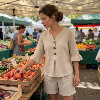 Silvia – Lässiges Zweiteiliges Baumwoll-Set