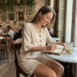 Silvia – Lässiges Zweiteiliges Baumwoll-Set