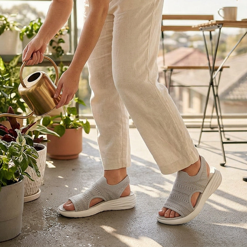 NAEL BERLIN | Anne™ Plateausandalen aus atmungsaktivem Material