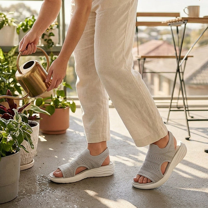 NAEL BERLIN | Anne™ Plateausandalen aus atmungsaktivem Material