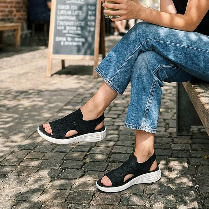 NAEL BERLIN | Anne™ Plateausandalen aus atmungsaktivem Material