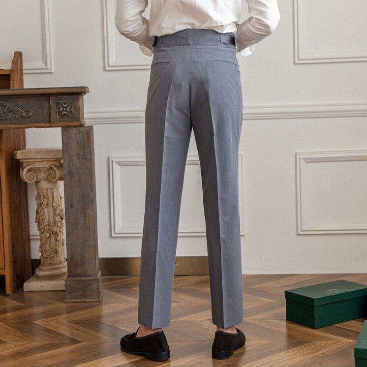 Nael Berlin | Ellis - Klassische Hose Mit Hoher Taille Und Schnallenverschluss Für Herren