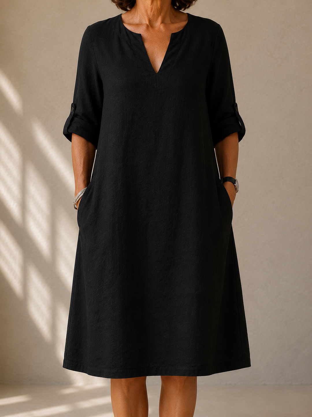 NAEL BERLIN | Fließendes Kleid mit geradem Schnitt Margot