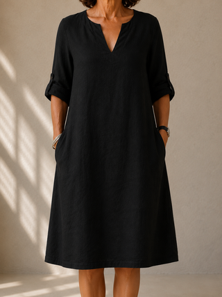 NAEL BERLIN | Fließendes Kleid mit geradem Schnitt Margot
